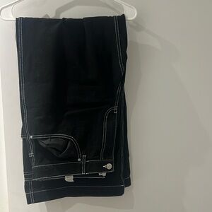 Low rise - wide leg jeans